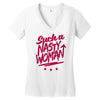such a nasty woman Women's V-Neck T-Shirt