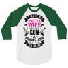 I Have a Pretty Wife I Also Have a Gun a Shovel and an Alibi 3/4 Sleeve Shirt