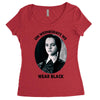 on wednesdays we wear black Women's Triblend Scoop T-shirt