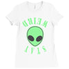 stay weird alien girls Ladies Fitted T-Shirt