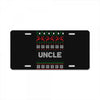 ugly christmas uncle License Plate