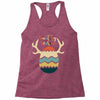 Hunting Season Retro Color 80s Style Racerback Tank