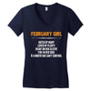 February Girl Hated By Many Women's V-Neck T-Shirt