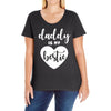 Daddy is My Bestie Ladies Curvy T-Shirt