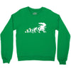 alien evolution   mens funny Crewneck Sweatshirt