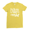 i'm black i read and i know Ladies Fitted T-Shirt