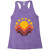 sunset mountain Racerback Tank