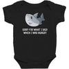 i was hungry Baby Bodysuit
