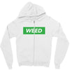 Weed Hypebeast Zipper Hoodie