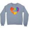Rainbow Equality Heart Crewneck Sweatshirt