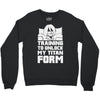 training to unlock my titan form Crewneck Sweatshirt
