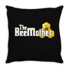 The Beemother Throw Pillow