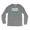 faster stronger vegan Long Sleeve Shirts
