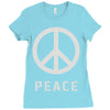 peace sign Ladies Fitted T-Shirt