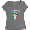 class o f 2018 cool girl Women's Triblend Scoop T-shirt