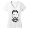 lionel messi 2 Women's V-Neck T-Shirt