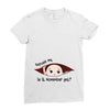 November Peeking Out Baby Boy Ladies Fitted T-Shirt