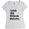 Jude JB Willem Malcolm Women's Triblend Scoop T-shirt
