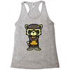 angry raccoon Racerback Tank