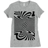 optical illusion Ladies Fitted T-Shirt
