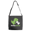 daddysaurus dinosaur dino Adjustable Strap Totes