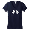 trex i love you this much Women's V-Neck T-Shirt