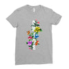 Pride Floral LGBT Colors Ladies Fitted T-Shirt