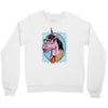 unicorn nerd graphic Crewneck Sweatshirt