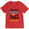 Class of 2017 Proud Papaw Graduation V-Neck Tee