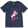 Mommy Shark -Shark Do Do Do V-Neck Tee