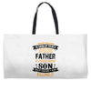 Super Cool Father Of A Freaking Awesome Son Weekender Totes