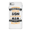 Super Cool Son Of A Freaking Awesome Mom iPhone 7 Case