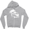 camper van surf split retro Zipper Hoodie