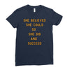 she believed Ladies Fitted T-Shirt