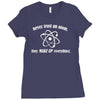 never trust an atom Ladies Fitted T-Shirt