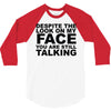 rude slogan 3/4 Sleeve Shirt