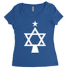chrismukkah tree christmas Women's Triblend Scoop T-shirt