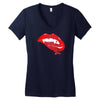 bite me Women's V-Neck T-Shirt
