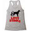 love stinks Racerback Tank