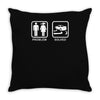 drifting   problem solved mens funny Throw Pillow