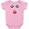 girl eye face red libs Baby Onesie
