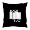 black flag new Throw Pillow