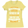 Super Cool Father In Law Of A Freaking Awesome Son In Law Ladies Fitted T-Shirt
