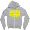 danger danger friend zone funny slogan Zipper Hoodie