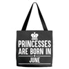 princesses are born in june Tote Bags