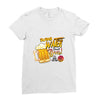 save water drink beer Ladies Fitted T-Shirt