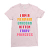 i am a mermaid unicorn kitten fairy princess Ladies Fitted T-Shirt