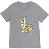Robotic Baby Unicorn V-Neck Tee