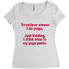 drink wine in ractangle Women's Triblend Scoop T-shirt