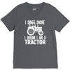 i don`t snore i dream i`m a tractor V-Neck Tee